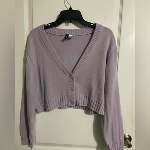 H&M cropped cardigan sweater